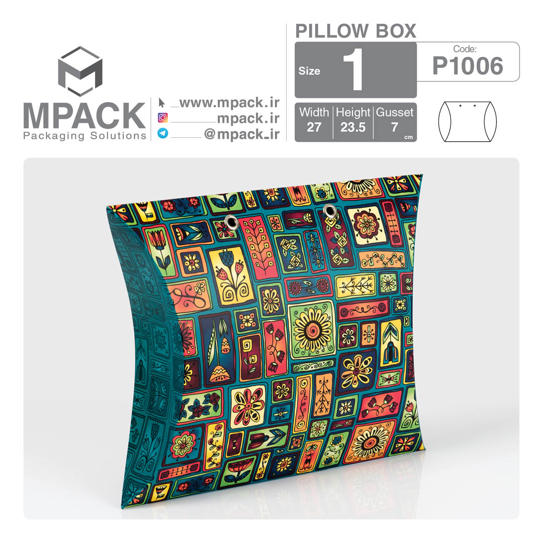 ساک دستی بالشتی - بگ هدیه بالشتی سایز یک امپک Mpack 1006