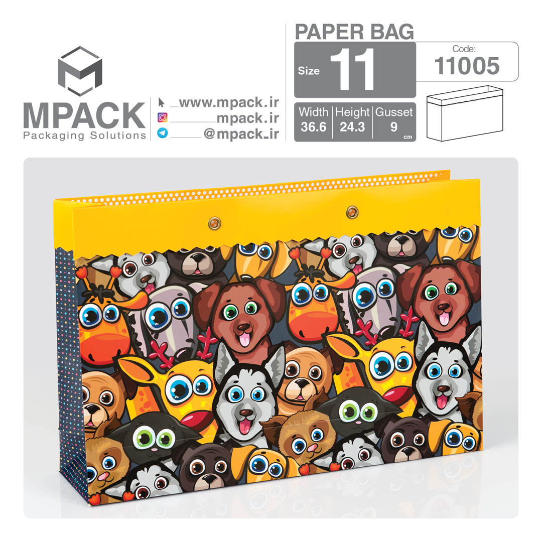 ساک دستی - بگ هدیه - امپک Mpack سایز 11 - 11005