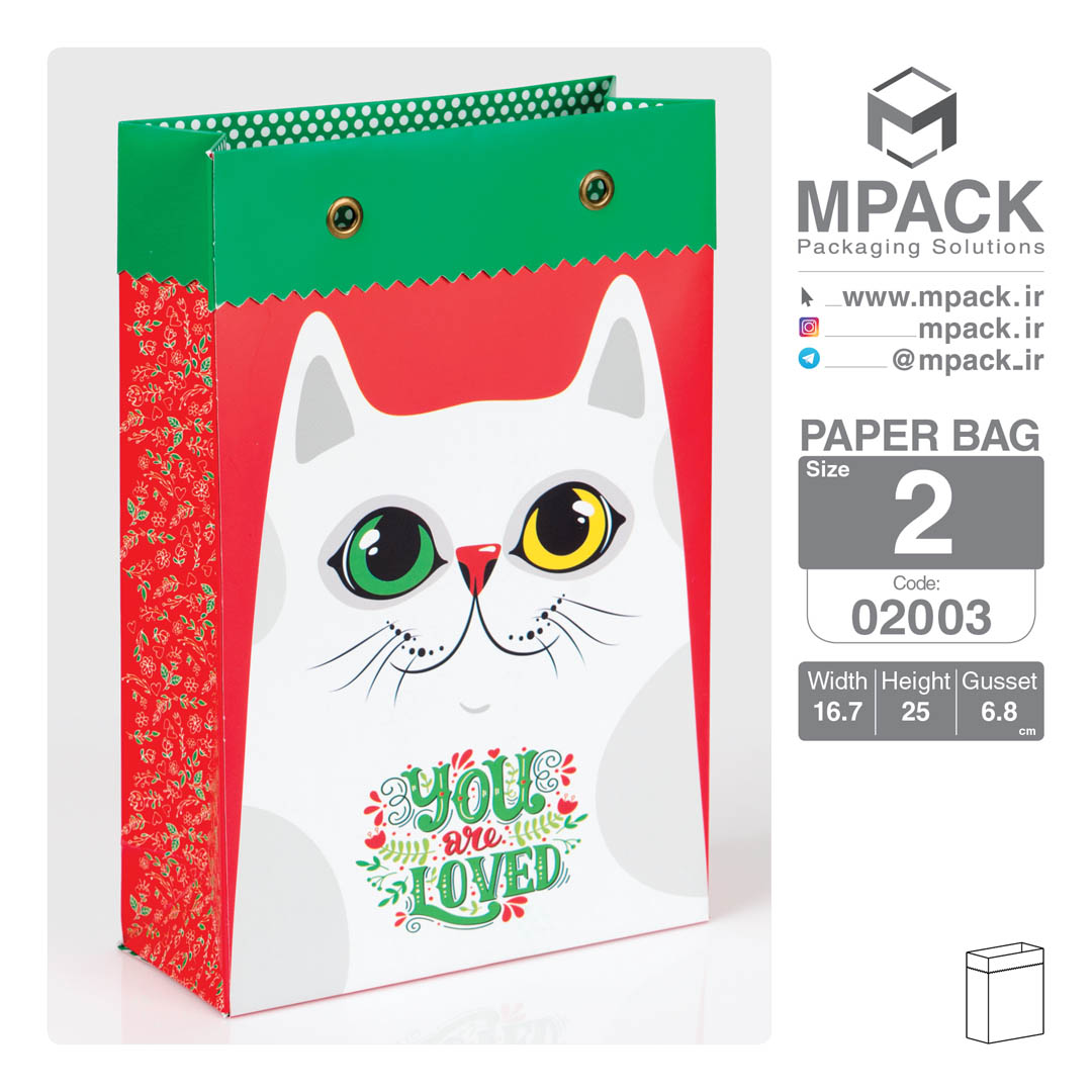 ساک دستی - بگ هدیه - امپک Mpack سایز 2 - 2003