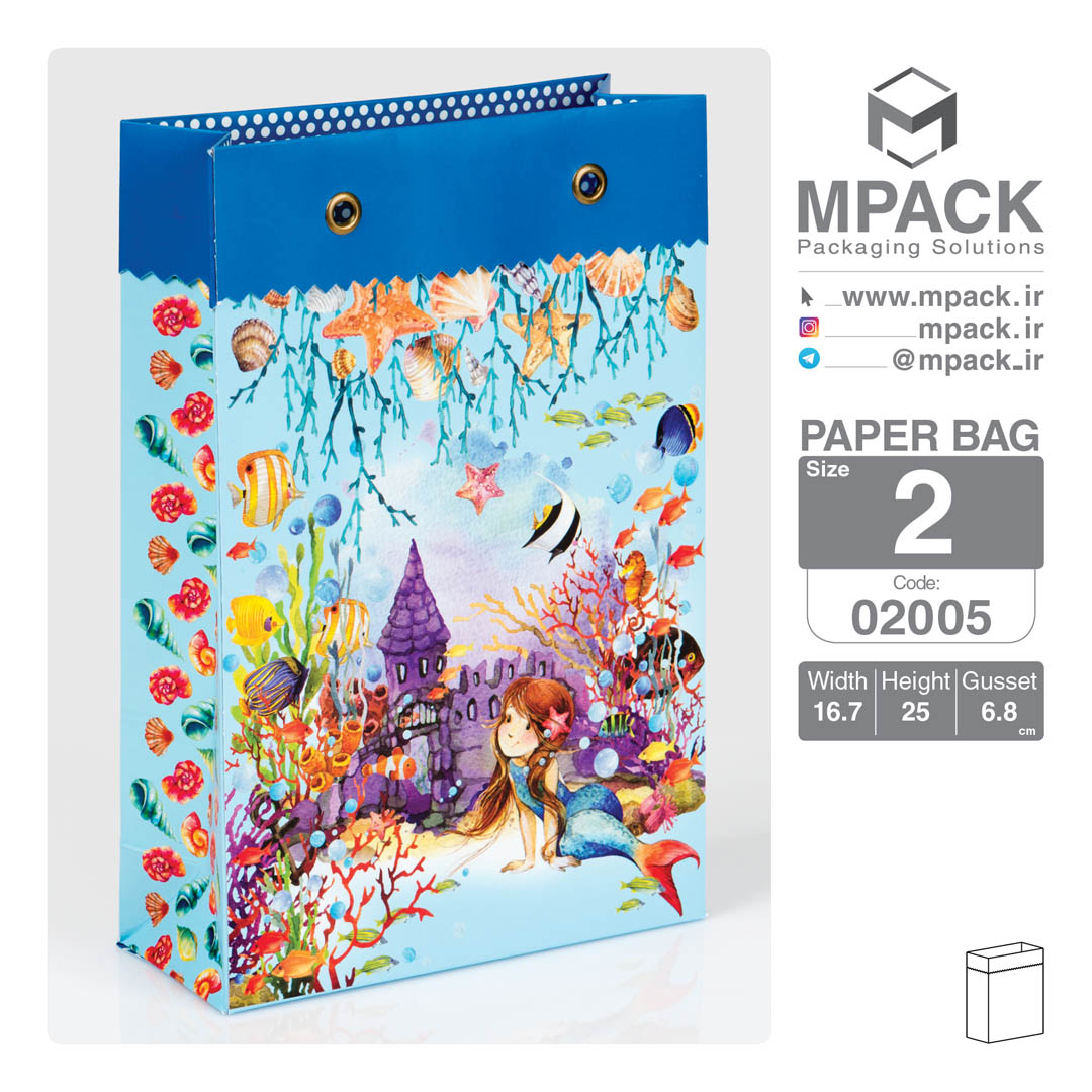 ساک دستی - بگ هدیه - امپک Mpack سایز 2 - 2005