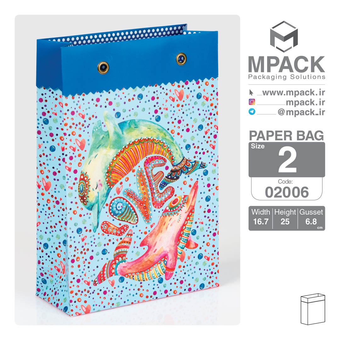 ساک دستی - بگ هدیه - امپک Mpack سایز 2 - 2006