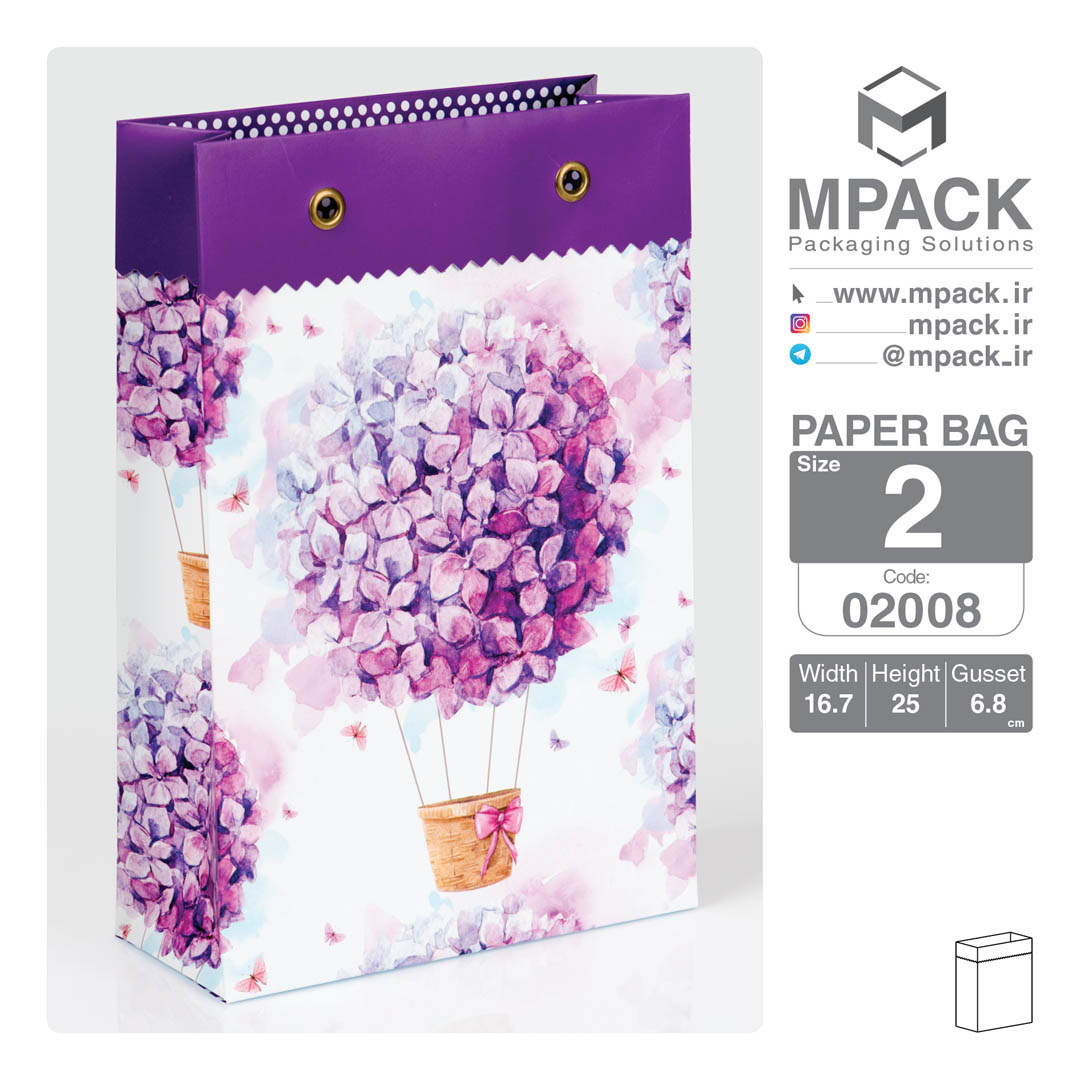 ساک دستی - بگ هدیه - امپک Mpack سایز 2 - 2008