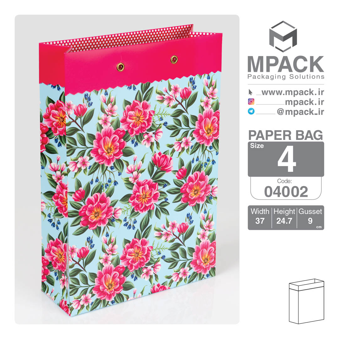 ساک دستی - بگ هدیه - امپک Mpack سایز 4 - 4002