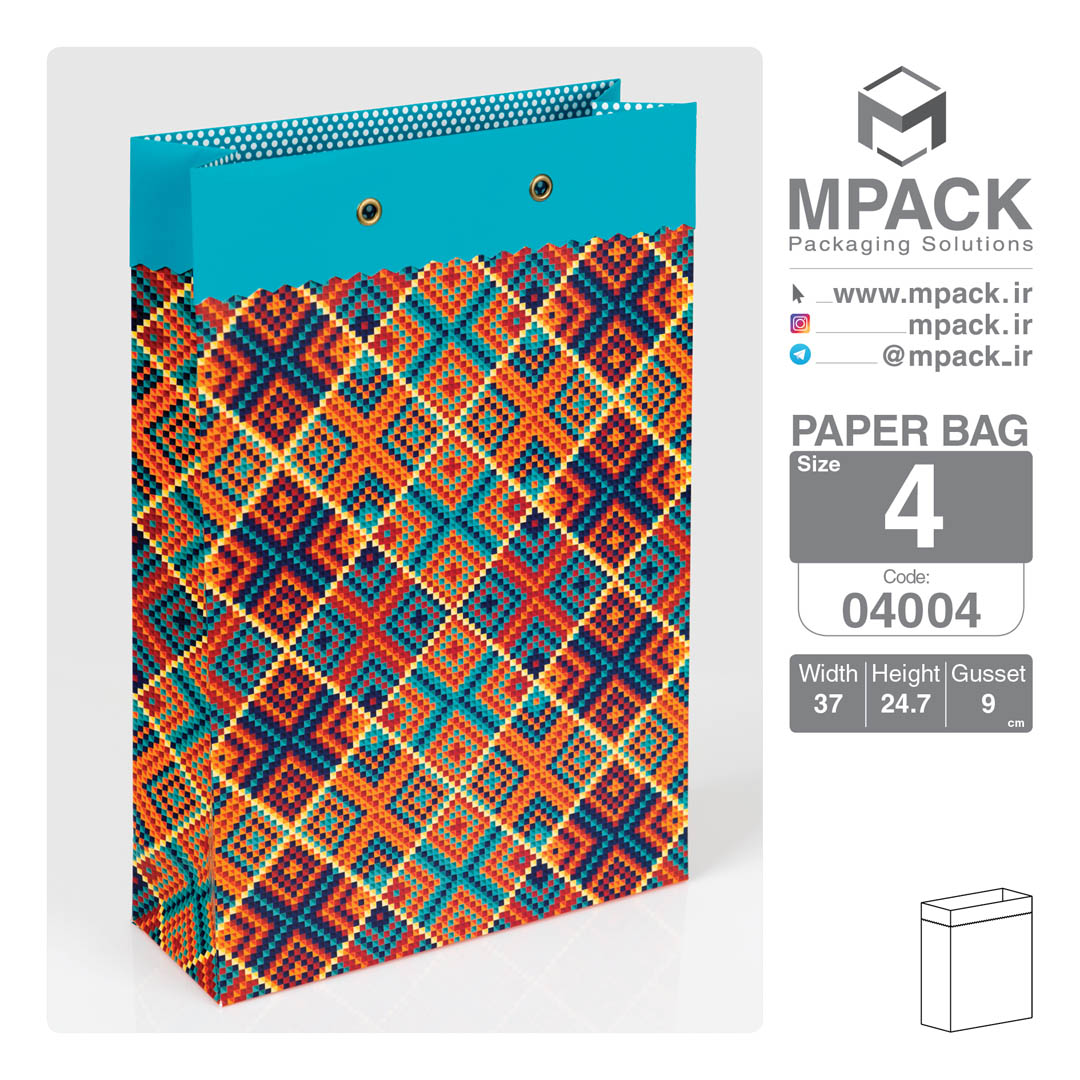 ساک دستی - بگ هدیه - امپک Mpack سایز 4 - 4004