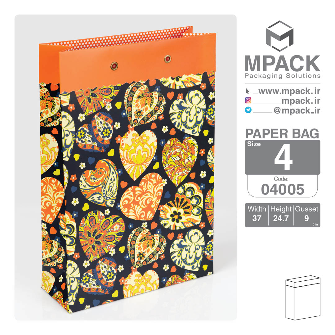 ساک دستی - بگ هدیه - امپک Mpack سایز 4 - 4005