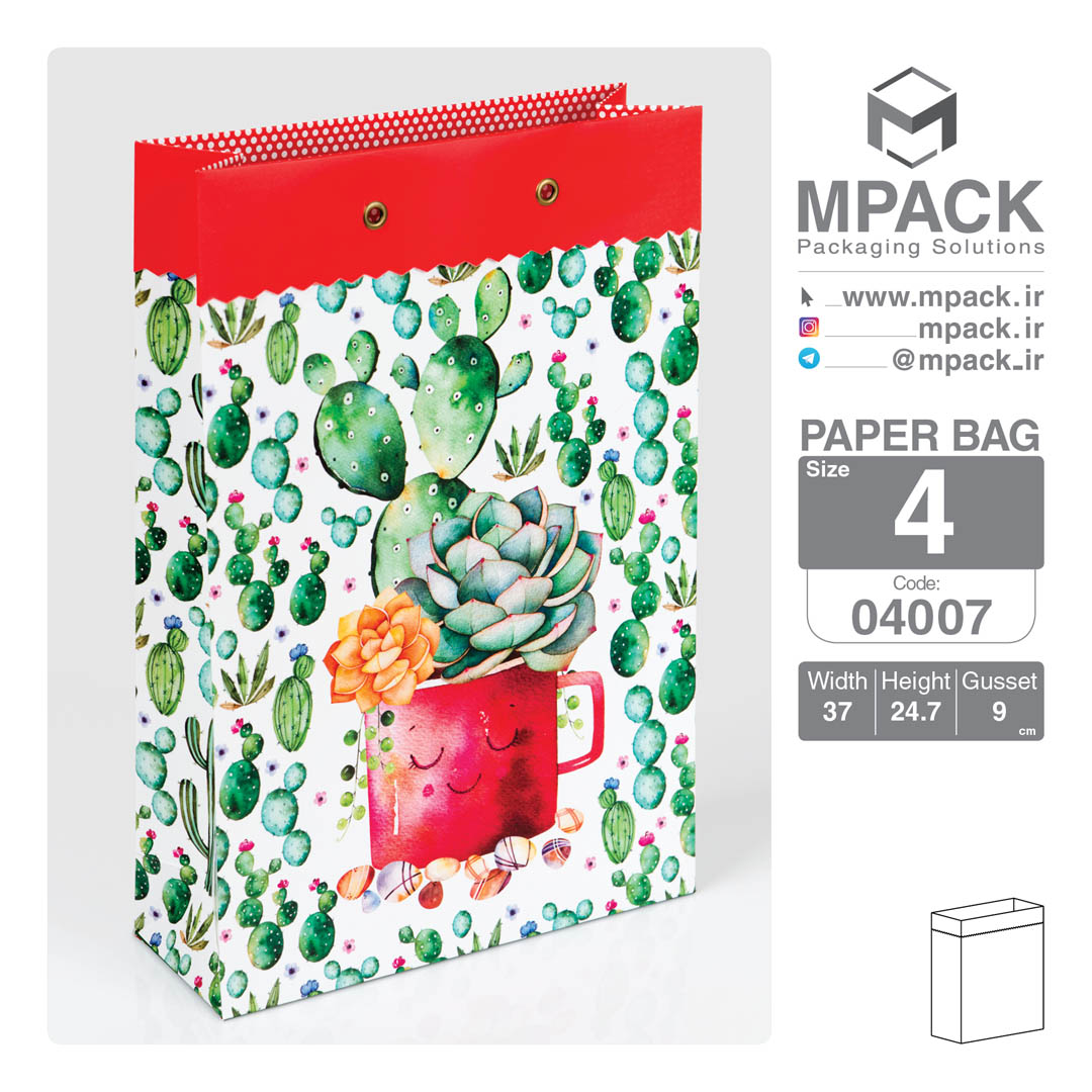 ساک دستی - بگ هدیه - امپک Mpack سایز 4 - 4007