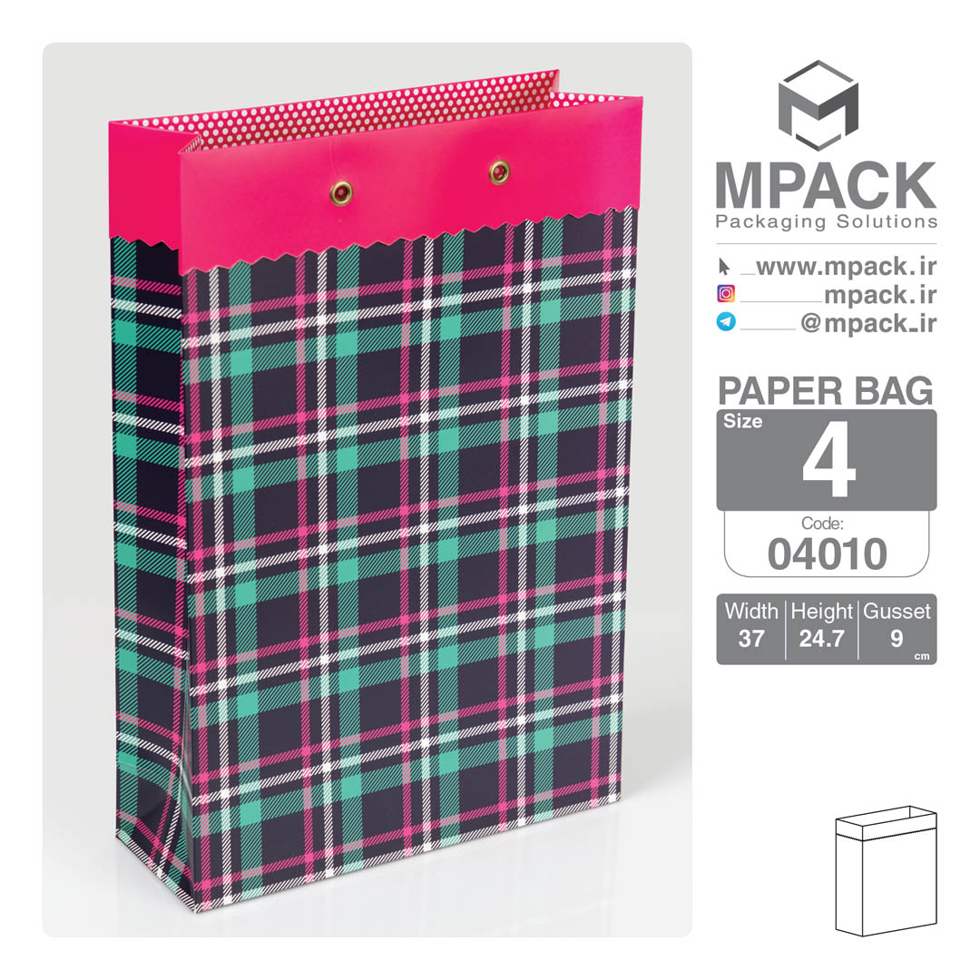 ساک دستی - بگ هدیه - امپک Mpack سایز 4 - 4010