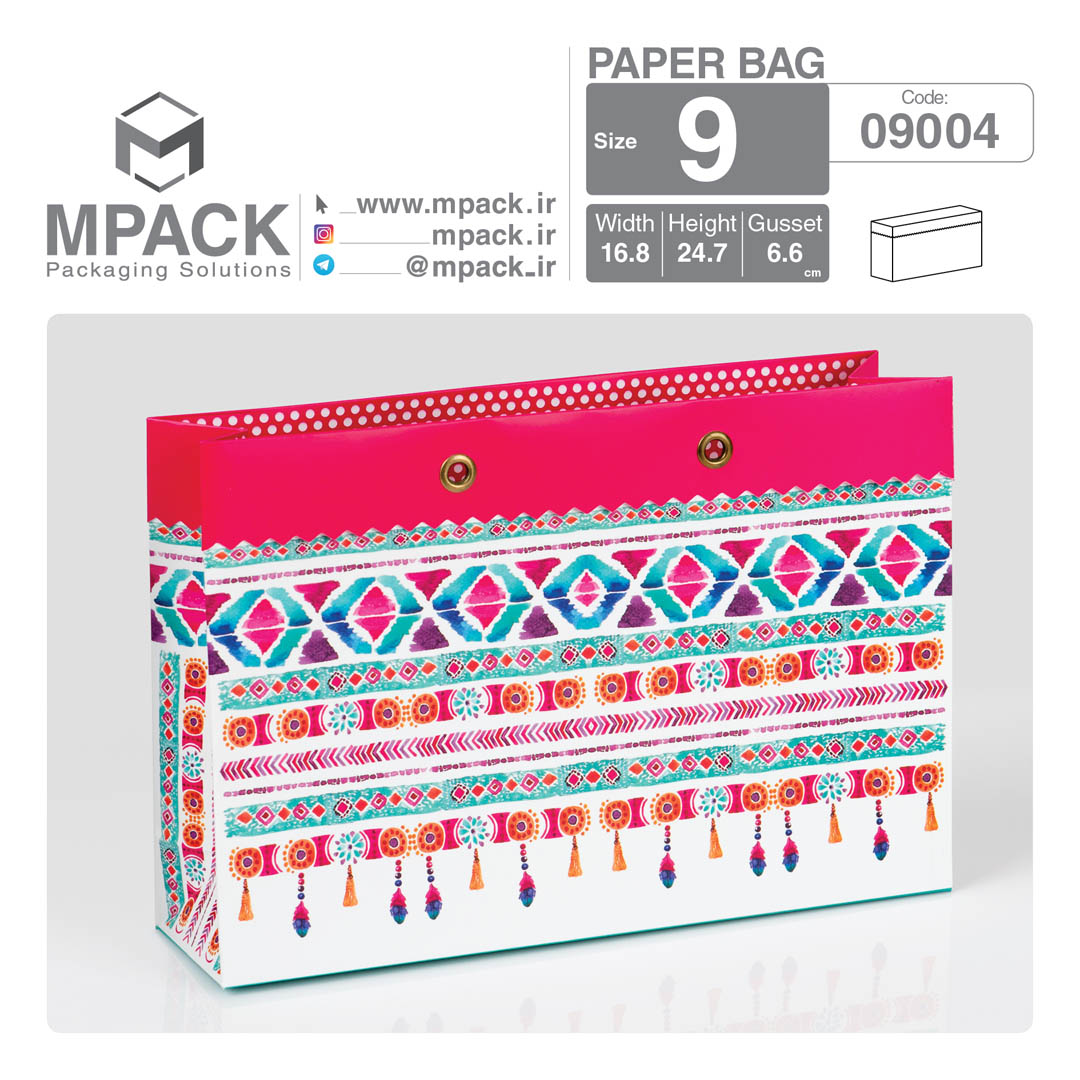 ساک دستی - بگ هدیه - امپک Mpack سایز 9 - 9004