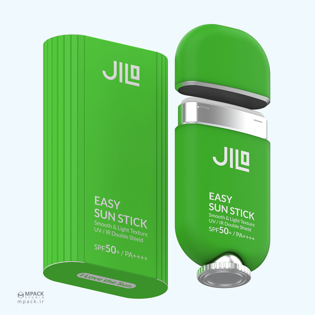 طراحی بسته بندی کرم ضد آفتاب جیلو Jilo لوازم آرایشی و بهداشتی