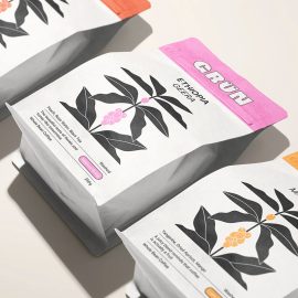 Grun coffee طراحی پاکت قهوه