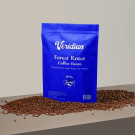 veridian coffee طراحی بسته بندی پاکت قهوه