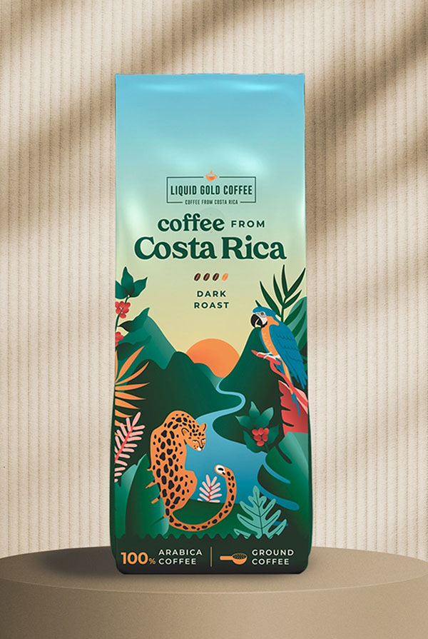طراحی بسته بندی قهوه Coffee packaging design 01