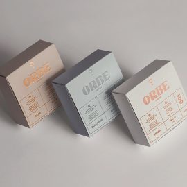 طراحی بسته بندی قهوه مینیمال orbe coffee
