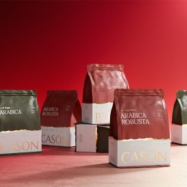طراحی پاکت قهوه cason coffee