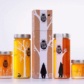 Hat Erk Honey طراحی بسته بندی لوکس عسل