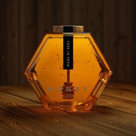 Hexagon Honey نمونه کار خلاقانه طراحی بسته بندی عسل