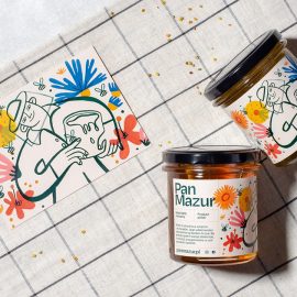 Pan Mazur Honey طراحی بسته بندی