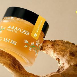 طراحی بسته بندی عسل Amaze honey
