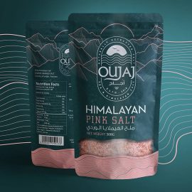طراحی بسته بندی لفاف سلفونی نمک، طراحی بسته بندی ادویه oujaj
