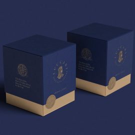 طراحی جعبه و بسته بندی قهوه لوکس