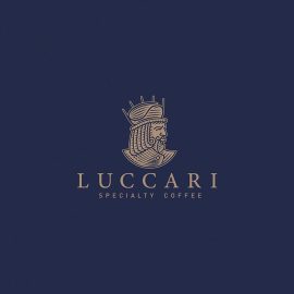 طراحی لوگو قهوه لوکس برای برند Luccari Coffee