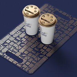 طراحی مینیمال برند قهوه