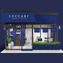 طراحی هویت بصری برند قهوه و طراحی معماری داخلی