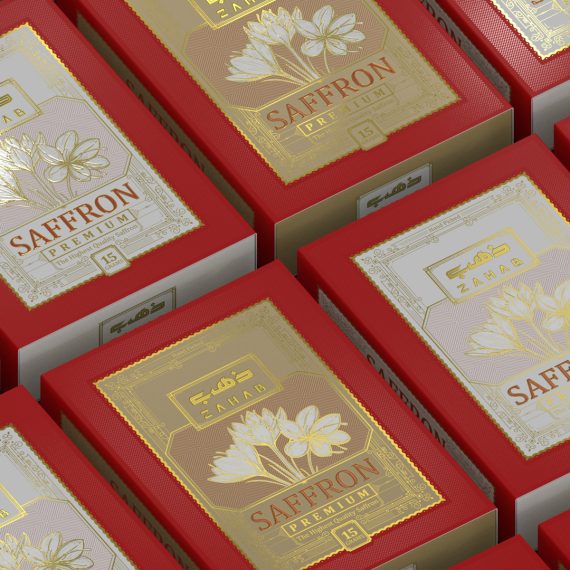 طراحی بسته بندی لوکس زعفران 15 و 20 گرمی ذهب