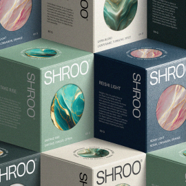 طراحی بسته بندی محصولات بهداشتی لاین شوینده بدن و صابون SHROO