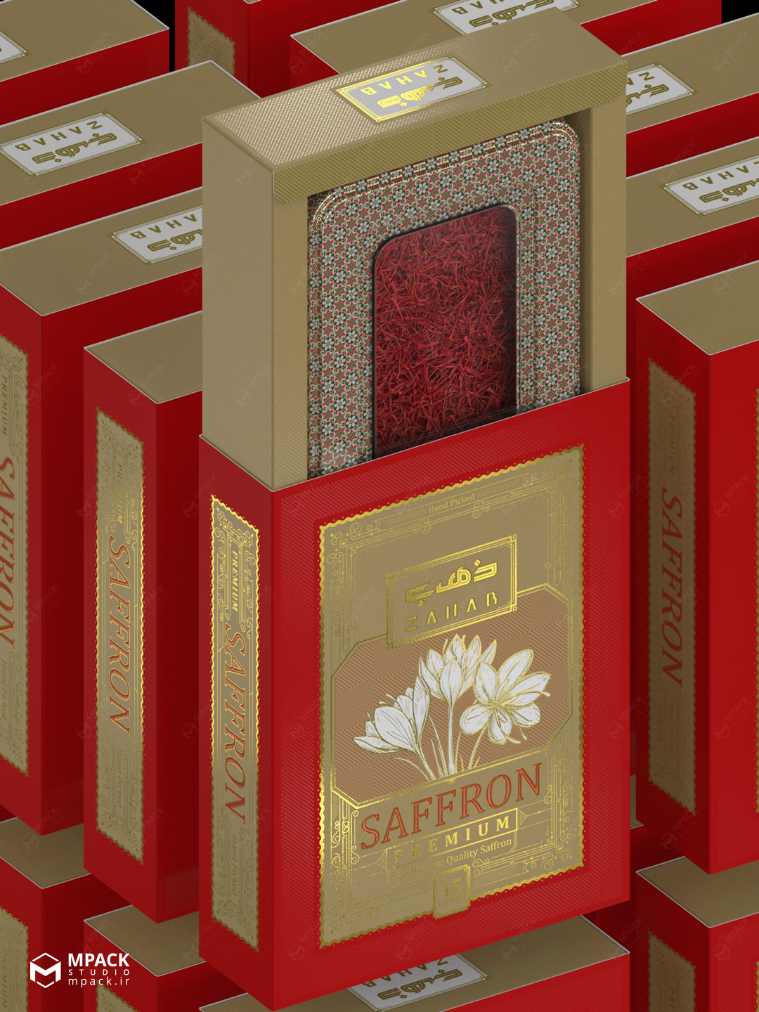 طراحی بسته بندی و چاپ برند ذهب جهت صادرات به چین و اروپا